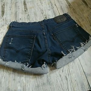 Levi's cut off denim shorts